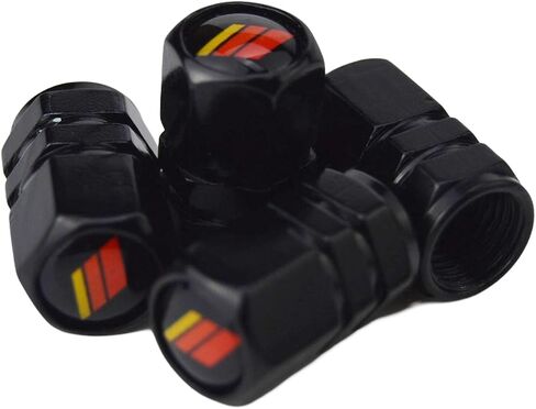 CAPERING LINE LINE TIRE VALVE CAP COPER مع راتنج ////شعار رياضة تويوتا TUNDRA TACOMA 4RUNNER SEQUOIA LAND in Kuwait