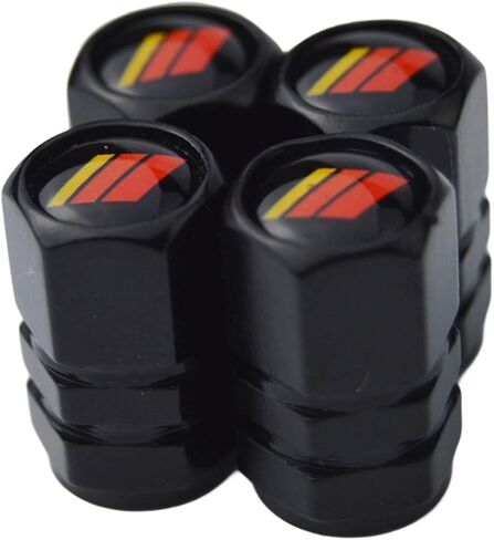 CAPERING LINE LINE TIRE VALVE CAP COPER مع راتنج ////شعار رياضة تويوتا TUNDRA TACOMA 4RUNNER SEQUOIA LAND in Kuwait