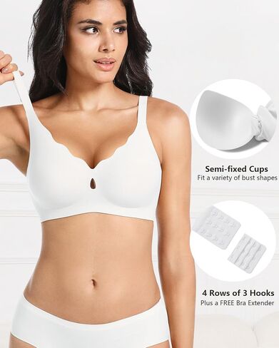 Gailife Wireless Bras for Women No Underwire Wave Push Up Seamless Full Coverage Womens Bralettes Everyday Bra in Kuwait