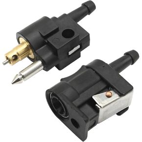2 Pcs 1/4 Inches 6mm Barb Female Fuel Line Quick Connector and Male Fuel Line Connector, Replacement for Yamaha Outboard Motor