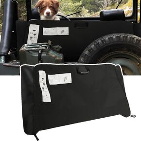 D-Lumina Soft Top Window Storage Bag - Compatible with Jeep Wrangler JL & Gladiator JT 2018-2024 2025, Rearseat Storage Multi-Layer Protection Bags Prevent Soft Windows Scratching & Bending