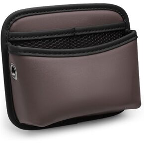 Car Side Pocket Organizer, Small Leather Pocket Pouch for Auto Seat, Door, Window, Console, Vehicle Mini Storage Bag for Card Cell Phone Sunglasses, Universal Car Accessories (Black) in Kuwait