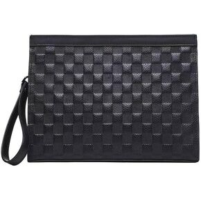 Designer Wristlet Clutch Purse for Men,Womens Large Capacity Business Travel Leather Phone Holder with Zip