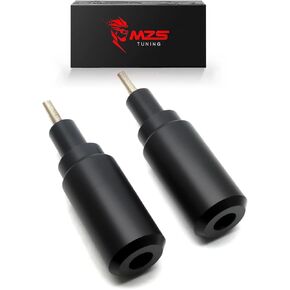 MZS Motorcycle Frame Sliders, Falling Crash Protector Guards No Cut Kits Black Compatible with Z900 2017-2024 / Z900SE 2022-2024 / Z900RS 2018-2024