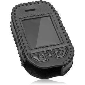 Remote Leather Case Fit for Compustar Prime T11 RF-P2WT11-SS T12 RFX-P2WT12-SS, Protective Shell Key Fob