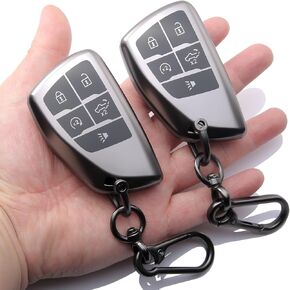 غطاء مفتاح FOB لعام 2022 2023 2024 2025 GMC Sierra ، Chevy Silverado 1500/2500HD/3500HD ، TPU ، 2-pack