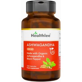 Organic Ashwagandha Supplements Capsules for Men and Women| Himalayan Natural Ashwagandha Root Powder with Black Pepper| Ashwagandha Organic Complex of India 60 Day Supply.