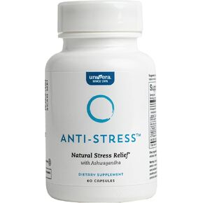 Univera Anti-Stress, Stress Relief Supplement, Ashwagandha, GABA, L-Theanine, & Gotu Kola, 60 Count, Capsules