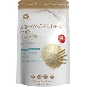 Ashwagandha Root Powder | Organic Adaptogen | 8 oz (113 Servings) | 2 Grams per Serving | Ayurvedic Stress Support & Energy Booster | Non-GMO, Vegan, Gluten-Free