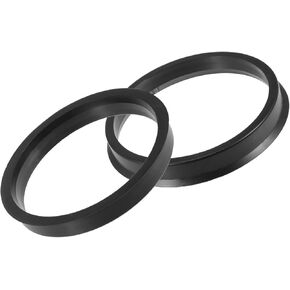 2pcs OD 72.6mm إلى ID 65.1mm Car Hub Rings Rings Bore Center Center Place Black