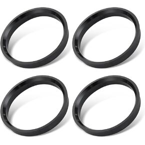 4 PCS Car Wheel Hub Center Ring, Inner Diameter 60.1mm - Outer Diameter 73.1mm Shock-Absorbing Vehicle Hub Center Ring Shaft, Wheel Modification Accessories，Fit for Most Toyota Cars (Black)