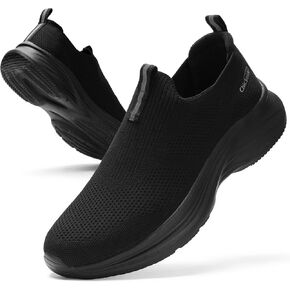 Mens Slip On Walking Shoes Lightweight Tennis Shoes Gym Running Sneakers for Sports and Outdoor Activities