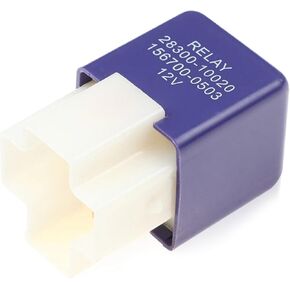 Starter Relay, 28300-10020 12V Relay, 4 Pins Relay, Compatible with Lexus GS300 ES330 LS400 RX300 (Purple)