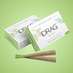 السحب النعناع ، مدخن 10 × 2 العشبي مع شعور المنثول التبريد (1 1/4 حجم) ، مزيج من أوراق Mugwort الطفل ، أوراق النعناع والنعناع ، خالية من النيكوتين ، خالية من التبغ ، تخفيف الإجهاد وتعزيز مزاجك