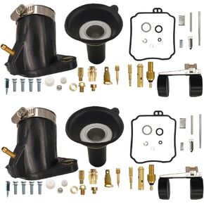 2 حزمة كاربورت كربون إعادة بناء مجموعات استبدال Yamaha v Star 650 XVS650 1998-2016 XVS650A 1998-2010 XVS650AT 2002-2010