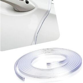 Car Door Edge Protectors, U-Shaped Anti-Scratch Anti-Collision Protection Strip, Cuttable Tight-Fitting Fade-Resistant Invisible Decoration, Universal for Cars Door Hood Trunk (Transparent)