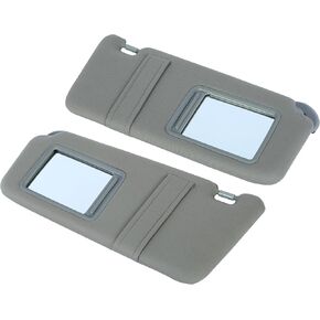 KUAFU Pair Sun Visor Set Compatible with 2007 2008 2009 2010 2011 Toyota Camry Without Sunroof Gray Replacement for 74320-06780-B0 74320-33B81-B0 74310-06750-B0 Driver and Passenger Side