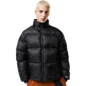 Lacoste Men's Oversized Branded Water-Repellent Short Puffed Jacket