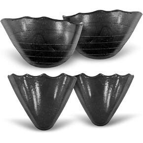 Heels and Shoes Filler for Women - 2 Pairs - Black - Soft Gel Shoe Inserts to Make Shoes Smaller, Breathable Pad for Too Big Women, S/M/L Size (4pcs) (Orange, M)