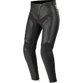 Alpinestars Women's Vika v2 Leather Street Motorcycle Pant, Black