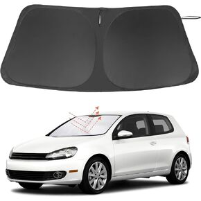 Windshield Sun Shade Custom Fit for 2024 2025 Mazda CX90 CX-90 Accessories Foldable Sunshade Sun Blocker Protect Car from Sun Rays & Heat Damage Keep Car Cooler