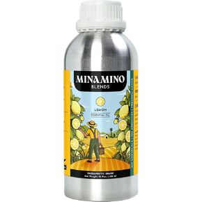 16 fl oz - Jasmine Essential Oil (100% Pure & Natural) Large Aluminum Bottle for Aromatherapy, Diffuser, Candle & Soap Making - Minamino Blends