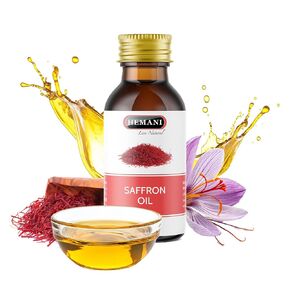 Hemani Saffron Oil 30 مل - الجلد والشعر المغذي ، وترويج بشرة مشعة ، وترطيب فاخر ، وأقفال فاتنة "