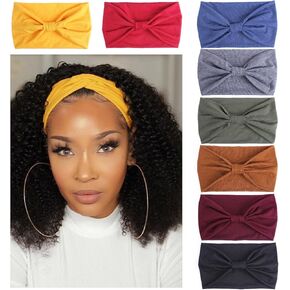 Kachanaa 8 Pack Wide Non -Slip Boho Women's Head - Head Class African Torther مثالية لليوغا ، والتمرينات ، والتشغيل - التصميم غير القابل للنساء للنساء in Kuwait