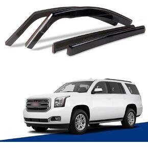 in-Channel Window Visors Compatible with 2015-2020 Chevrolet Tahoe,2015-2020 GMC Yukon,2015-2020 Cadillac Escalade，Rain Guards Sun Shields Window Deflector，4pcs
