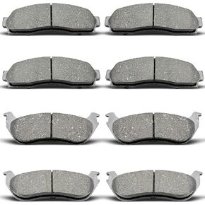 front rear Ceramic Brake Pads Kits Compatible with 2002-2005 Ford Explorer,2002-2005 Mercury Mountaineer