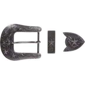 1-1/2 "محفور على Western Cowboy Longhorn & Star Belt Boxle