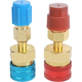 RACOONA R1234YF Adapter,Car Accessories R1234YF to R134A Adapter, R1234YF Quick Coupler,1234yf to 134a Adapter High Low Side Connector Conversion Kit,Suitable for Automotive Conditioner AC Charging