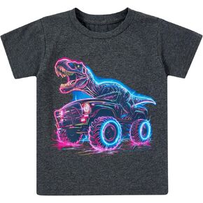 LoveKider 2-5 سنوات Toddler Boys Dinosaur Shirt Shirt Shirt Graphic T Shirt Cotton Summer Tee