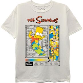 The Simpsons Boys Bart, Homer & Family Short Sleeve T-Shirt-Sizes 4-20