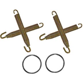 Heavy Duty PIPE SWIVEL SPRINGS and EXHAUST GASKETS Compatible with YAMAHA YFZ350 BANSHEE 1987-2006