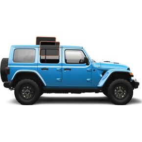 DIY-MotoShield Pro Premium Professional 2mil Precut Ceramic Window Tint Film for 2018-2021 Jeep Wrangler 4 Door Hard Top — (Front Driver/Passenger 15%)