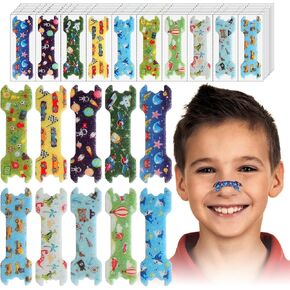 40 حزمة صغيرة الحجم شرائط الأنف 1.73 * 0.55 '' kids kids spant strips الأطفال تتنفس شرائط تنفس شرائط الشخير شريط أنف لشخير الشريط الأنفي لوقف الشخير الشريط الأنف