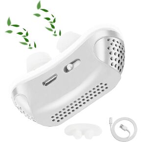 Anti Snoring Devices, Snoring Solution, Sleep Apnea Devices, Mini Anti Snoring Sleep Aid, Upgraded Variable Speed Mini Anti Snoring, Double Eddy Current Nasal Dilators