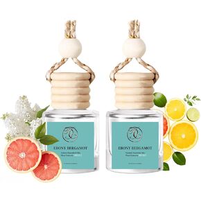 2Pack Lavender Scented Automotive Air Freshener Set, Car Accessories Decoration Hanging Scented Car Diffuser for Men Women Best Gifts