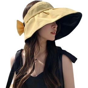 قبعات Sun Visor للنساء Wide Brim Upf 50+ دلو القبعات الصيفية Caps Caps Beach Hat القبعة القابلة للحماية من الأسماك القبعة المشي لمسافات طويلة