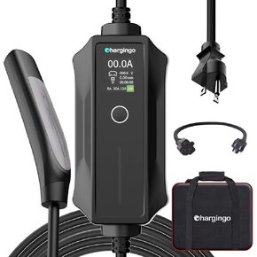 Tesla Charger Level 1-2 EV Charger,120V-240V,16A, NEMA 5-15 & 6-20 Plug,25FT Extension Cord,ETL & FCC Listed,Compatible with All Tesla Models 3/Y/S/X/Cybertruck