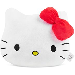 Hello Kitty 3D Plush Pillow Soft Throw Same Pillow Studed Kawaii Thailes Women Teens Kids Bedroom Association 14.6 "× 12.6" ، هدايا لها