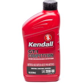 Kendall Motor Oil ، GT-1 High Performance ، 20W50 ، التقليدية ، زجاجة QT واحدة ، كل منها
