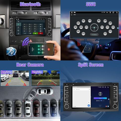 7 inch Car Stereo for VW Volkswagen Skoda Seat Blu-ray HD Touchscreen Car GPS Navigation with Wireless CarPlay & Android Auto, Octa Core 4GB RAM 64GB ROM in Kuwait