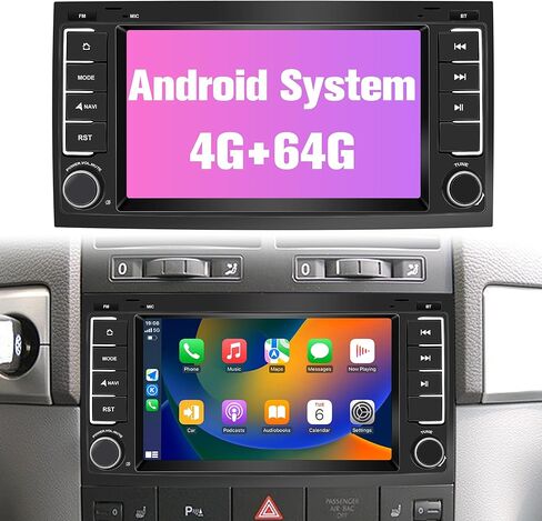 7 inch Car Stereo for VW Volkswagen Skoda Seat Blu-ray HD Touchscreen Car GPS Navigation with Wireless CarPlay & Android Auto, Octa Core 4GB RAM 64GB ROM in Kuwait