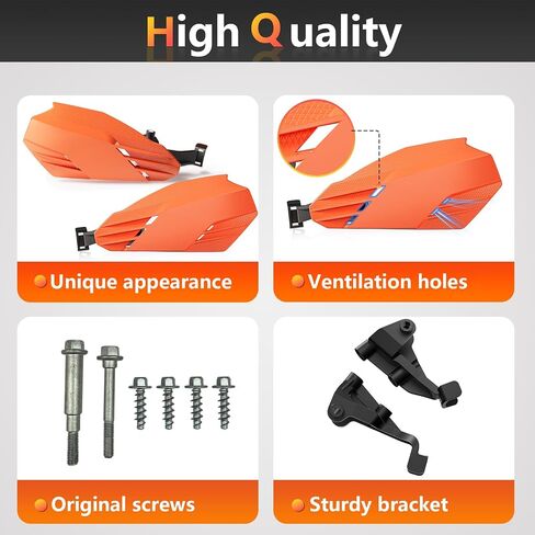 Motorcycle Handguards 7/8" and 1 1/8" Hand Guard Universal for EXC EXCF SX SXF SXS MXC MX XC XCW XCF XCFW Dirt Pit Bike ATV Enduro Motocross Orange in Saudi Arabia