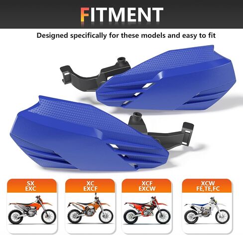 Motorcycle Handguards 7/8" and 1 1/8" Hand Guard Universal for EXC EXCF SX SXF SXS MXC MX XC XCW XCF XCFW Dirt Pit Bike ATV Enduro Motocross Orange in Saudi Arabia