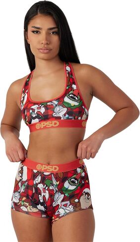 PSD Women's Looney Tunes Boy Shorts - Full Coverage Women's Underwear - Comfortable Stretch Panties for Women in Saudi Arabia