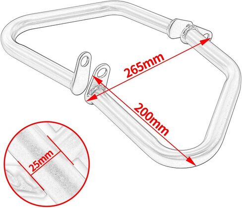 Motorcycle Engine Guard Crash Bar for Triumph Bonneville Bobber T100 T120 2017-2024 Speed Twin 900 2023-2025 Highway Bumper Falling Body Frame Side Protection Set (Black) in Saudi Arabia