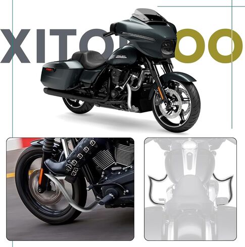 Chrome Engine Guard Crash Bar Highway Bar for Harley Davidson Touring Road Glide Road King Street Glide Electra Glide CVO and Trike Models 2009-2023 in Kuwait